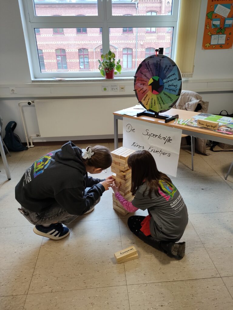 Glücksrad auf Netzwerktag